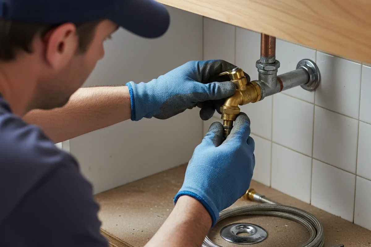 Shutoff valve and fitting work during Faucet and Fixture Repair in Valatie